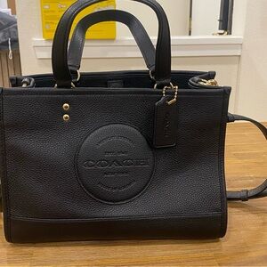 COACH C2004 Dempsey Carryall Black with Shoulder Strap (never used)